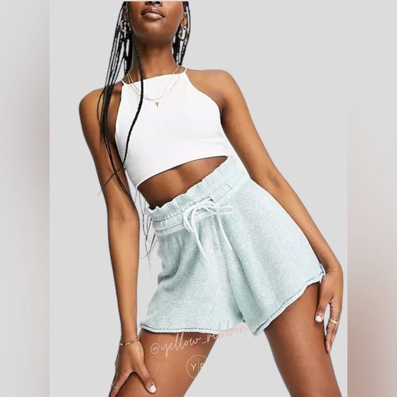 Free People Pants - 🆕 FREE PEOPLE Summertime Blues Knit Shorts | Size X-Small